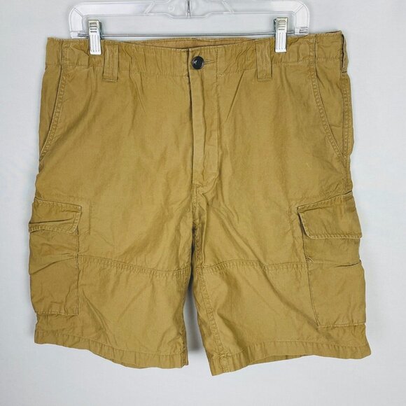 Polo Ralph Lauren Other - Polo Ralph Lauren Shorts Drill Khaki Tan Classic Fit Cargo Blue Label Size 35